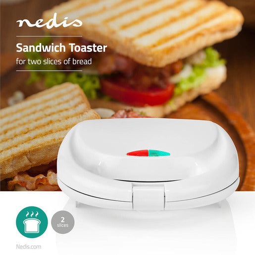 Nedis Toaster, Sandwichmaker KASM100WT Nedis Toaster, Sandwichmaker KASM100WT
